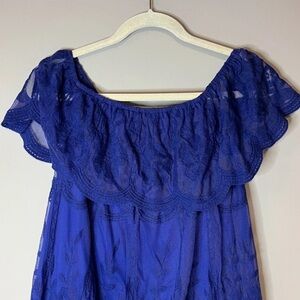 Altar'd State Strapless Purple Dress